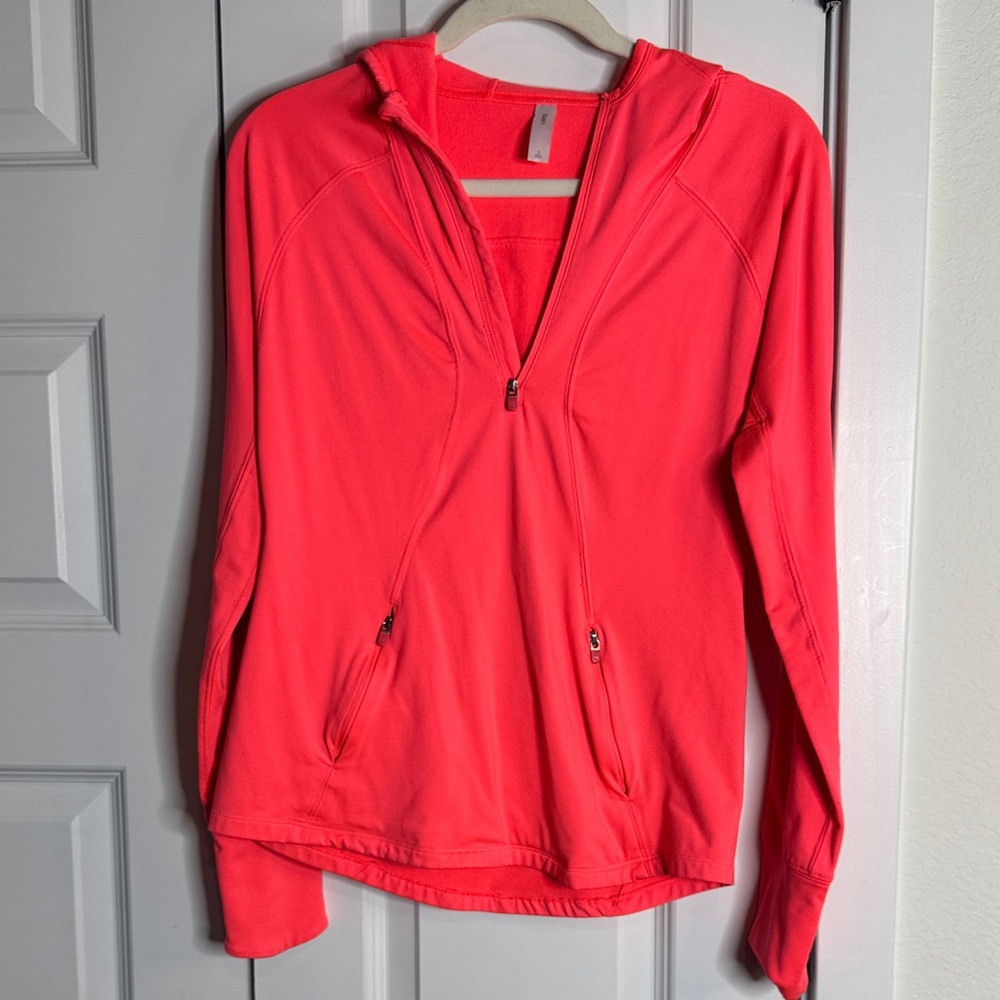 *SOLD* GAPfit Women's Bright Pink Half Zip Hoodie